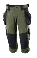 MASCOT -ADVANCED-¾ Length Trousers with kneepad pockets and holster pockets